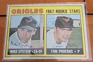 1967 Topps Baseball Card #204 Orioles 1967 Rookie Stars Epstein / Phoebus - Picture 1 of 2