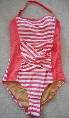 NWT Downeast Basics Down for a Dive Bridge Hampton 1pc Swimsuit Sz L Umbrella - Image 1 of 4