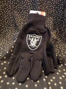 NFL OAKLAND RAIDERS SPORTS UTILITY HAND GLOVES - Picture 1 of 2
