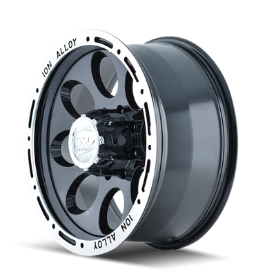 1 New 15x8 ION Alloy 174 Black Wheel/Rim 5x114.3 5-114.3 5x4.5 15-8 ET-27 - Image 1 of 4