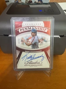2024 Panini Flawless Keith Hernandez Penmanship Auto /20 Mets Autograph Red - Picture 1 of 1