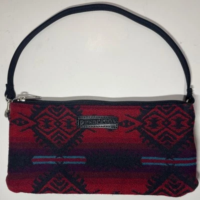 Bolso de mano de lana Pendleton bolso sin asas/cartera azteca/tribal nativo americano  Foto 1 de 4