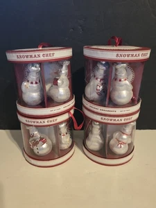 Williams Sonoma Schneemann Koch Weihnachtsschmuck 16er Set - - Bild 1 von 10