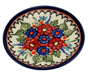 Polnische Keramik Teller 6,5 Zoll von Zaklady Boleslawiec in Unikat Muster - Bild 1 von 4