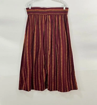 ACE & JIG Sz 1x Garnet Stripe Rara Midi Skirt - Image 1 of 4