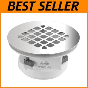 Chrome Shower Drain for Fiberglass Showers - Top Install - Picture 1 of 9