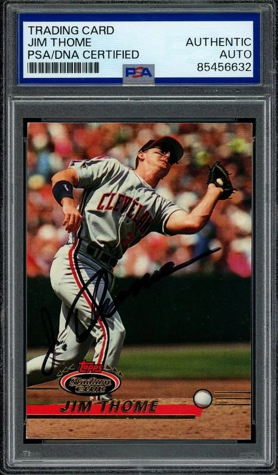 1992 Topps Stadium Club JIM THOME signed card | Vintage autograph - HOF PSA/DNA - Image 1 of 1