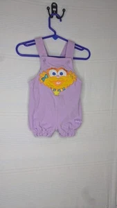 Sesame Street Baby Zoe One Piece Snap Purple Romper 3/6 Months - Picture 1 of 5