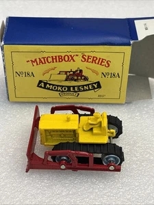 Matchbox Lesney 18-A Caterpillar Bulldozer- boxed - Picture 1 of 10