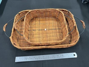 2er Set Kasserollenkörbe 9x13 9x9 Tragedrahtgriffe - Bild 1 von 5