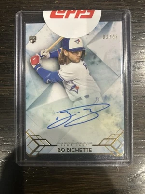 2020 Topps Diamond Icons Bo Bichette RC Rookie Auto #3/25 Blue Jays  Autograph - Image 1 of 2