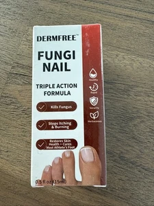 Dermfree Nagelpilze dreifach wirkende Formel 0,5 flüssige Unzen neu Ablaufdatum 15.10.2026 versiegelt - Bild 1 von 9