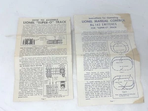 Lionel Anleitung f/#142 Handsteuerung Super „O“ & Montageanleitung „Super-O“ - Bild 1 von 2