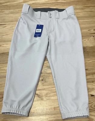 Mizuno Women's Softball Prospect Pants Grey Woman Medium NWT - Image 1 of 4