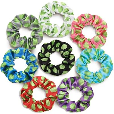 8pcs Tennis Satin Scrunchies Silk Hair Ties Sport Hair Accessories Gift Set - Image 1 of 4