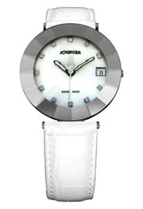 Jowissa Swiss Woman's Pyramid Faceted Crystal & Bezel - Picture 1 of 1