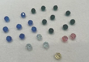 23 - neue-runde-facettierte Swarovski - Kristalle- 10 mm- AB Qualität - - Bild 1 von 5