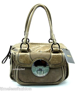 MIMCO STAND OFF ZIP TOP LEATHER BAG IN CEMENT LIGHT GREY STANDOFF BNWT $425 - Bild 1 von 9