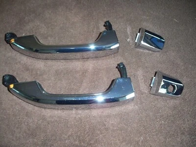 Пара хромированных дверных ручек 14 15 16 17 18 для пикапа Chevy GMC Sierra Silverado - Изображение 1 из 4