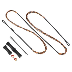 16 Strands Bow String Replacement for AMO 62" Recurve Bow String Black-Brown - Picture 1 of 7