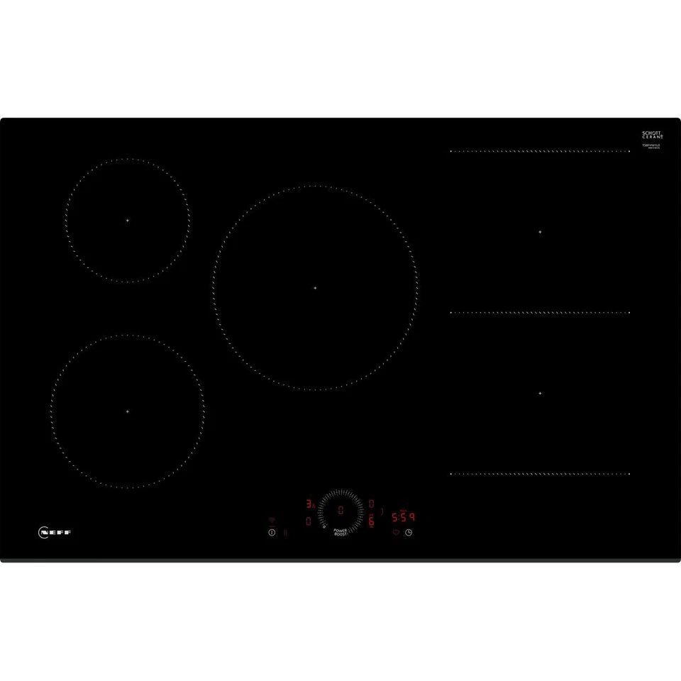 Neff N70 T58FHW1L0 - 80cm 5-zone Induction hob surface mount