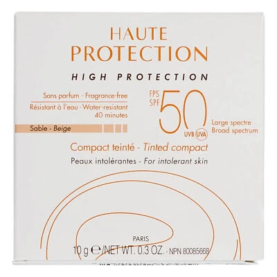 Avene Haute Protection Compact Tinted Sable Beige 0.3 oz. SPF 50 exp: 5/2027 - Image 1 of 4