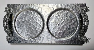 Vintage Rodney Kent Hand Wrought Hammered Aluminum Serving/Vanity Tray 403 - Picture 1 of 7