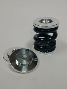 Taza localizadora de resorte de tope 2" OD 1.200" ID 5/8" 16mm par de orificios pasantes 6061 aluminio - Imagen 1 de 3