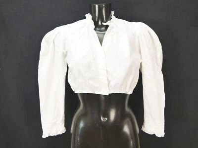 Gr.38 Dirndlbluse weiß Bluse für Dirndl Sportalm Baumwolle mit Spitze B10287 - Bild 1 von 4