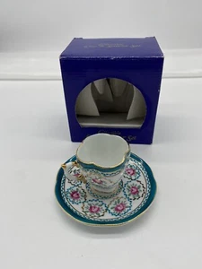 Collectible Tea Cup & Saucer Set 1998 Cape Craftsmen Vintage Decor G - Picture 1 of 10