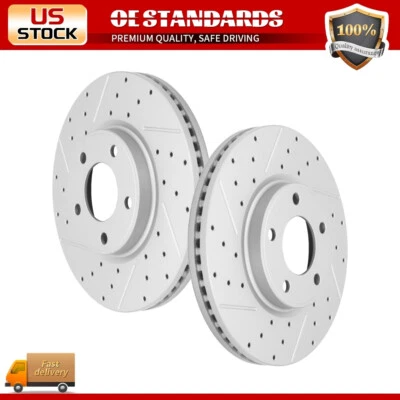 Rotores de freno perforados disco delantero tracción delantera 296 mm para Ford Edge Lincoln MKX 2007-2009 Foto 1 de 4