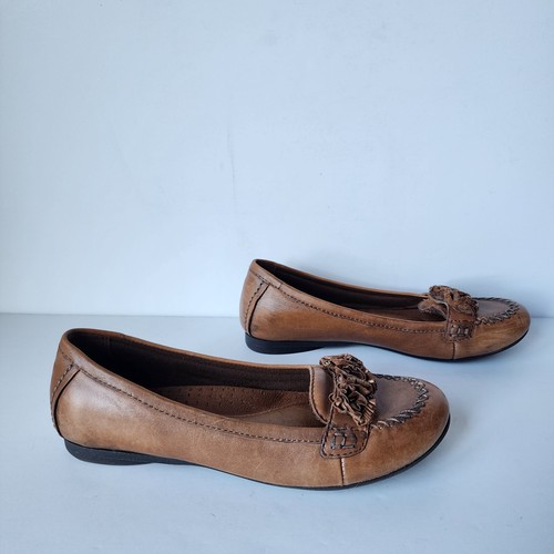 Scarpe ballerine Cobb Hill by New Balance da donna taglia 7M in pelle marrone