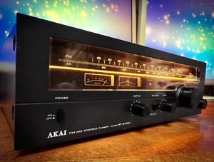 AKAI AT-2450 ๐RaRe๐ Black Vintage Stereo Tuner Deck - Picture 1 of 5