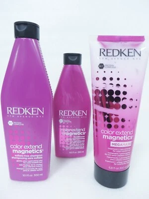 REDKEN COLOR EXTEND MAGNETICS SHAMPOO 10.1 OZ & CONDITIONER 8.5 OZ & MEGA MASK - Image 1 of 2