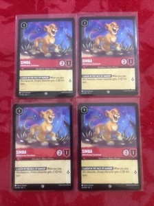 x4 Lorcana Shimmering Skies - Simba - Adventurous Successor - 125/204 - M/NM x4 - Picture 1 of 7