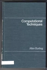 Tecniche computazionali - HB - 1974 - 400 pagine - Foto 1 di 3