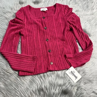 Speechless Girls Fuschia Long Sleeve Shirt Size Large - Image 1 of 4