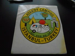 adesivo-sticker-CAMPING ATAKOY ISTANBUL-TURKEY-cm.11x13-sc.12 - Picture 1 of 1