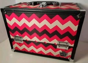 Caboodles Black Makeup Train Case | 3-Tier Tray Organizer Out Of Production - Picture 1 of 13