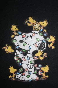 Birds decorating dog friend as a Christmas tree Hoodie Sweatshirt, Medium, Black - Picture 1 of 4