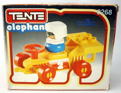 RARO JUGUETE DE CONSTRUCCIÓN DE COCHE VINTAGE AÑOS 80 TENTE ELEPHANT 0268 EXIN ESPAÑA ¡NUEVO! Foto 1 de 4