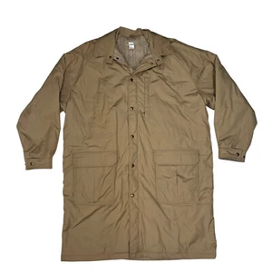 Vintage Woolrich XXL soprabito alto anni 60 70 made in USA trench parka giacca difetto - Foto 1 di 17