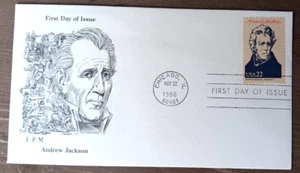 PRESIDENT ANDREW JACKSON SCARCE IPM CACHET 1986 FDC VF UNADDR - Picture 1 of 1