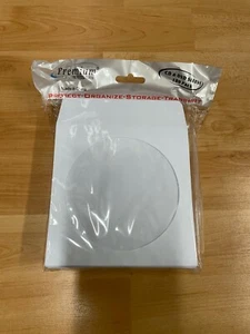 Custodie per archiviazione CD/DVD (confezione da 100; bianco) - Foto 1 di 2