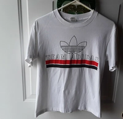 Vintage Team Adidas Trefoil Double Sided Single Stitch Made In USA Tee Unisex Sm - Image 1 of 4