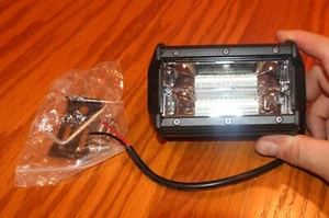 72W 5" INCH CREE LED DRIVING FLOOD WORK LIGHT ALL METAL - Picture 1 of 2