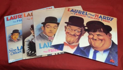 Vtg Sealed Laurel and Hardy and Friends Volume 3, 4, 5, and 6 Laserdiscs ALL NEW Foto 1 de 4