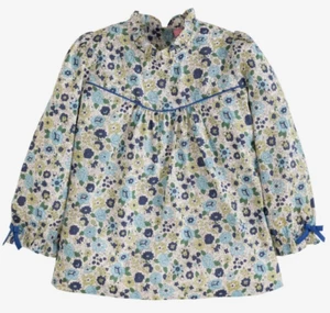 BISBY L/S Webbluse (ohne Schleifen) - creme/blau - neu mit Etikett Mädchen 12 - Bild 1 von 1