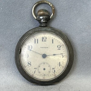 Waltham Pocket Watch Antique Sterling Silver 4723 Vintage Dials Numbers Hours - Picture 1 of 17