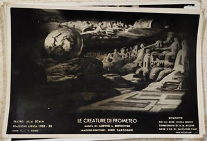FOTOGRAFIA 1952 1953 LE CREATURE DI PROMETEO TEATRO ALLA SCALA LIRICA Beethoven - Picture 1 of 1